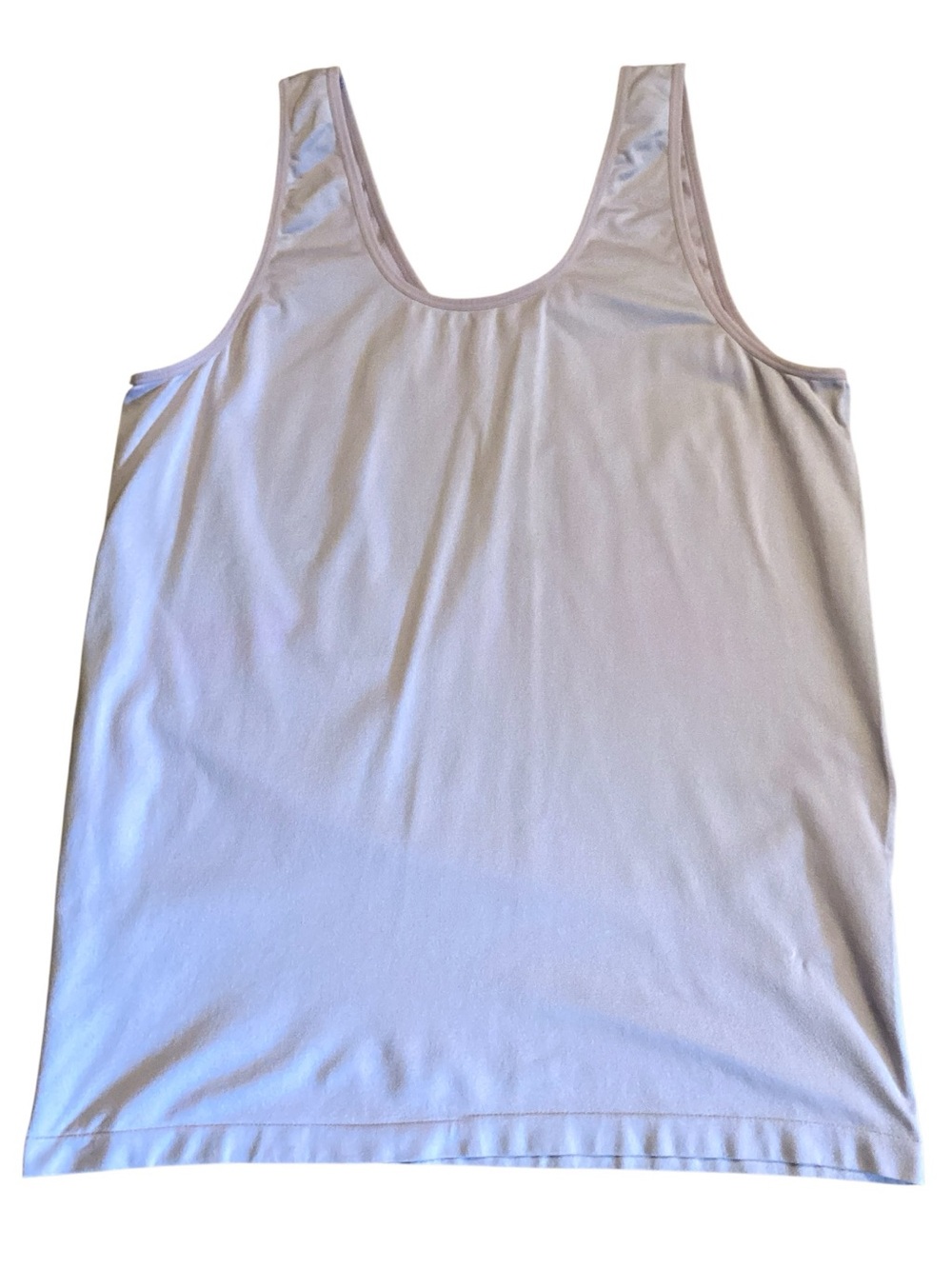 Breezies Seamless Reversible Tank Top 2X Pale Lavendar Scoop Neck V Neck